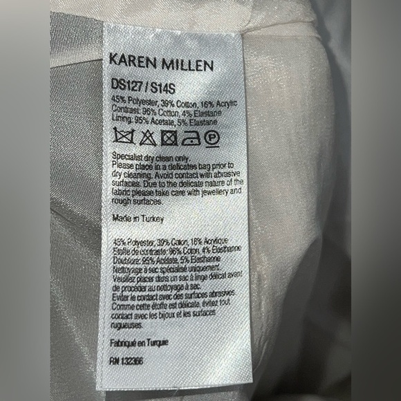 Karen Millen US 6 UK 10 Beige Black Colorblock Shift Cocktail Dress S - Picture 6 of 16